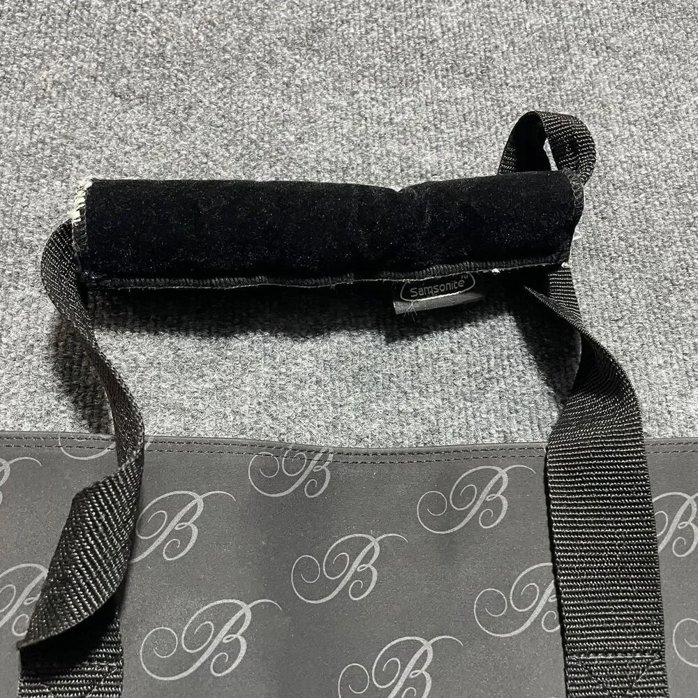 Bellagio Tote Bag Black Monogram B Pattern Samsonite Handle Travel Shopper Large